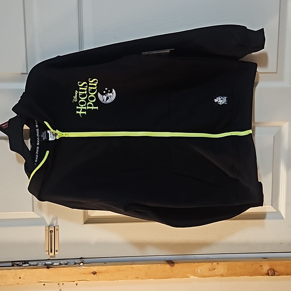 DISNEY HOCUS POCUS FULL ZIP HOODIE: BLACK: NEW WITH TAGS: SIZE XS
